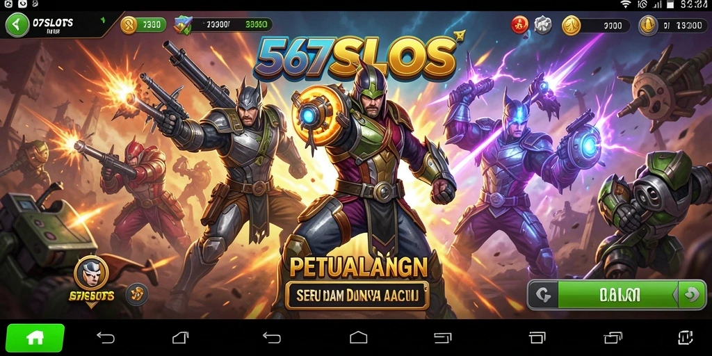 Tampilan gameplay intens dari 567SLOTS dengan aksi mendebarkan.