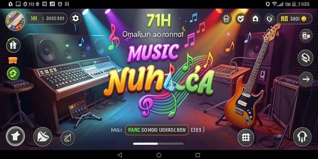 Tampilan gameplay <strong>71H</strong> yang menarik dengan berbagai pilihan lagu.