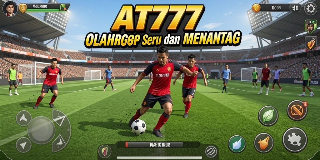 Tampilan gameplay AT777 yang penuh aksi dalam pertandingan olahraga.