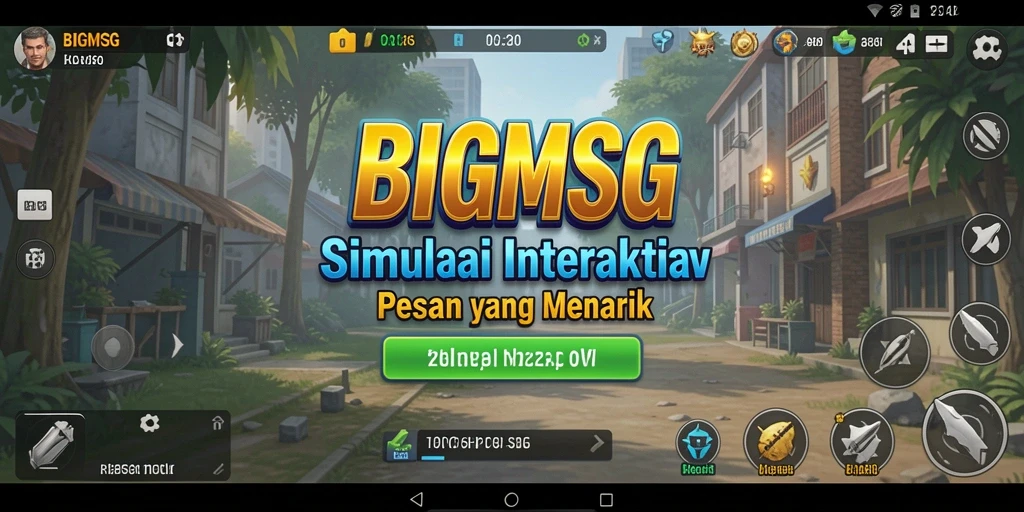 Tampilan gameplay BIGMSG yang menarik dan interaktif.
