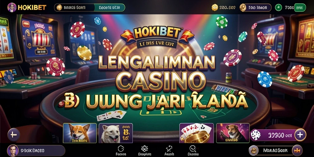 Tampilan menarik gameplay Live Casino yang mengasyikkan di HOKIBET.