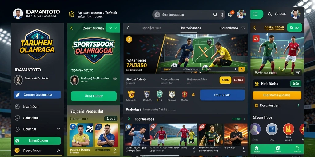 Tampilan menarik dari aplikasi Sportsbook IDAMANTOTO saat taruhan berlangsung.