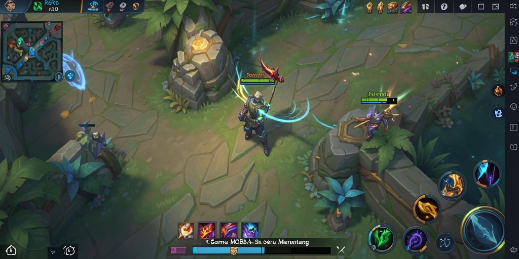 Tampilan seru gameplay R6R6 dalam pertempuran MOBA.