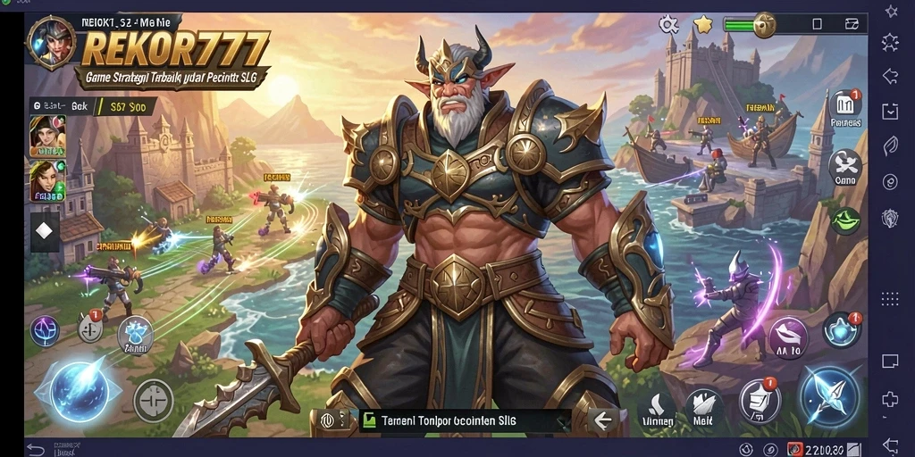 Tampilan gameplay REKOR777 saat melakukan serangan strategis.