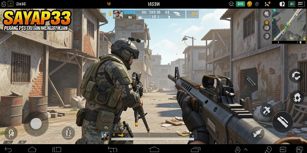 Tangkapan layar utama SAYAP33 menampilkan aksi gameplay yang mendebarkan.