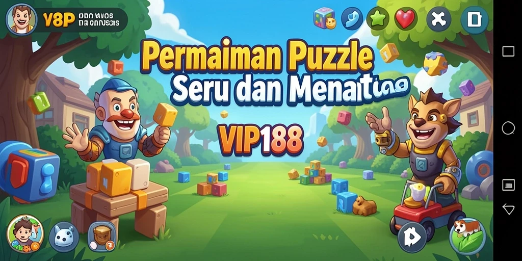 Screenshot gameplay VIP188 yang menampilkan tantangan teka-teki.