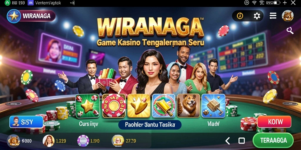 Tampilan gameplay menarik dari WIRANAGA dalam permainan Kasino.