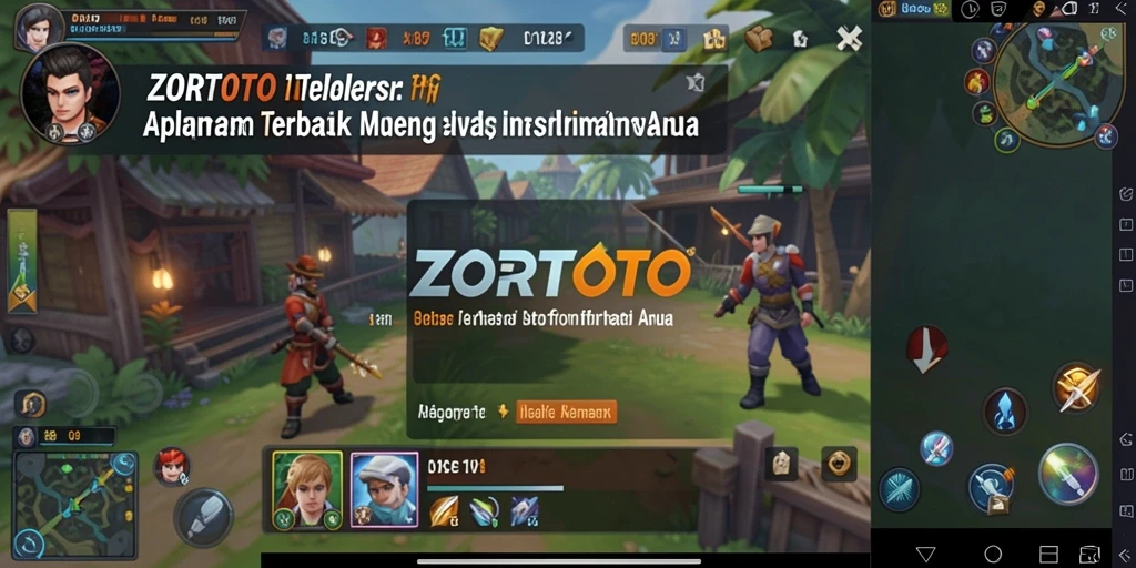 Tampilan antarmuka ZORTOTO yang intuitif dan mudah digunakan.