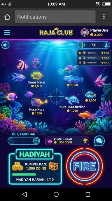 Pengguna rajaclub menikmati akses cepat ke aplikasi terkini.